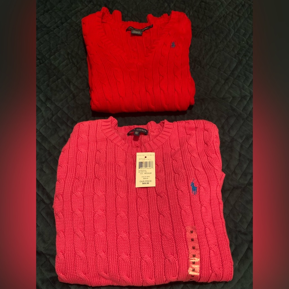 Womens Ralph Lauren polo knit sweaters size M